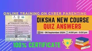 Online Training on Cyber Parenting NCERT CIET Free Online Certificate Cyber Parenting The Answer key