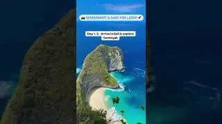 One-week itinerary for Bali covering Seminyak, Ubud, and Nusa Penida Island 🌾 🍀