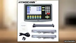 Multilingual 2 Axis LCD DRO Kit HS8002 Turning Lathe Milling Digital Readout Display Linear Glass S