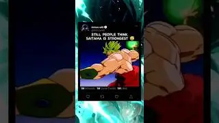 Still People Think Saitama Is Strongest😅#goku#broly#dragonball#anime#viralshort#shorts#trending#fyp