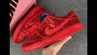 Nike SB Dunk Low The Wizard of Oz Ruby Red Slipper Golden Ticket FZ1291-600