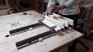 Столярные ваймы Toolsar. Склеивание столярного щита.