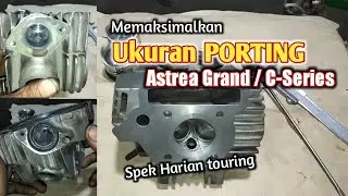 Ukuran porting grand klep standar | spek harian touring