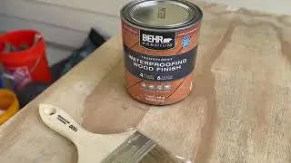 BEHR Wood Finish Review | Transparent Waterproofing Cedar Natural Tone Protection #DIY #AmazonFinds