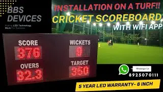Digital Scoreboard for Cricket  (Full Demo)