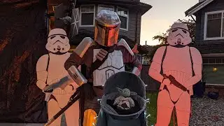 Marcotte Family Halloween Decorations 2020 - Star Wars - The Mandalorian