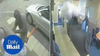 Armed gang raid a bank in Maghull and leave the staff terrified - Daily Mail