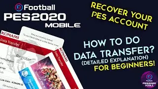 Data Transfer of PES Account with Konami ID| PES Mobile Beginners Tutorial #hTGPES
