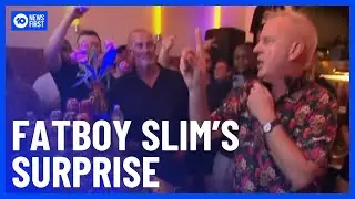 Fatboy Slim Performs Surprise Concert In Melbourne Fish & Chip Shop | 10 News First