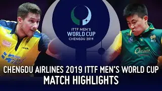 Kristian Karlsson vs Hu Heming | 2019 ITTF Men's World Cup Highlights (Group)
