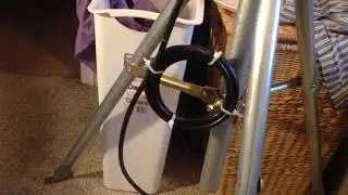 My Radio Shack N9DCW indoor antenna optimization. 2m/70cm dual band OSJ