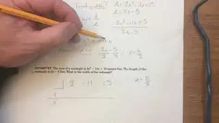 5 3 B Synthetic Division Word Problem