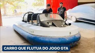 ANDEI EM UM CARRO QUE FLUTUA DO JOGO GTA (( hovercraft ))