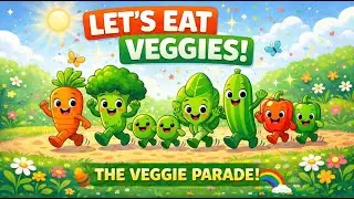 The Veggie Parade | Fun Healthy Eating Song for Kids | Eat Your Veggies! | Healthy Eating Made Fun