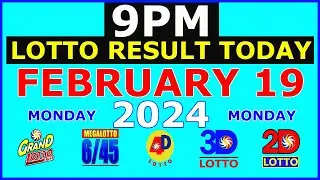 9pm Lotto Result Today February 19 2024 (Monday)