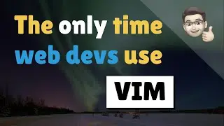 The only time web devs use VIM