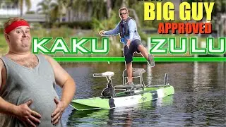 BIG GUY APPROVED fishing kayak BETTER than Hobie Pro Angler?  Zulu pedal motor kayak