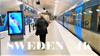 STOCKHOLM WALK 4K : ODENPLAN METRO STATION