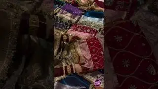 ✨ Beautiful Silk Saree with Gota patti work & Heavy work saree ✨ #saree #sarees #wedding #style