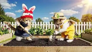 Adorable Kittens Growing Vegetables 🐱🌱 | Cutest Garden Ever!