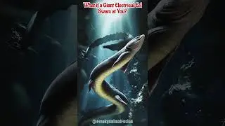 What if a Giant Electric Eel Swam at You? #ElectricEel #deepseamonsters #marinemystery #scary