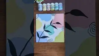 DIY Pastel Abstract Canvas 🌿 | Easy Acrylic Painting