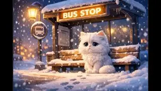 The Cat Who Waited in the Snow | Heartwarming AI Animation Story #cloudycat #catai
