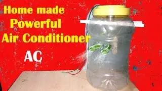How to Make Homemade Powerful AC Step by Steps ( Hindi Video )