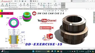 Master SolidWorks Basics with Beginner Drawing Exercise 13