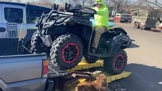 Loading ATV into mini truck -  FAIL