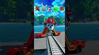 Evil Paw Patrol Trains VS Big and Small Cringe McQueen Cars: Who wins? - BeamNG.drive