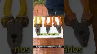 Qual alicate est&aacute; travado #experimentosocial #shorts