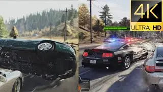 Car Race( Crash) NFS Police Chase Need for Speed Hot Pursuit Remastered PS5 4k