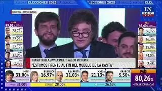 La palabra de Milei tras el triunfo en las PASO: 
