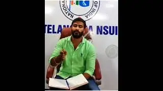 NSUI STATE PRESIDENT VEKAT BALMOOR 🔥✊🔥✊