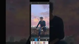 sky change photo editing |PicsArt editing| aweome sky look #shorts