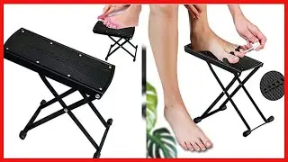 ZtohPyo Pedicure Foot Rest, 6-Position Height Adjustable Salon Step Pedicure Stand,Non-Slip Sturdy