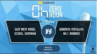 Notebook | Zero Hour Debate | powered by Stayfree | Match06