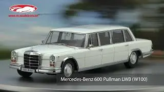 ck-modelcars-video: Mercedes-Benz 600 Pullman LWB (W100) Baujahr 1964 wei&szlig; KK-Scale