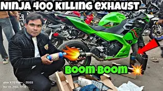 Ninja 400 exhaust modified 🔥🔥kawasaki ninja 400 exhaust sound