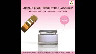 Meet the Luxe: ABPL Cream Cosmetic Glass Jar From Ajanta Bottle #cosmetics #products #shorts #viral