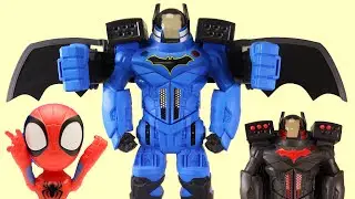 Batman Batbot Robot Vs Batbot Robot | Spidey And His Amazing Friends Toys Pretend Play