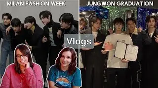 ENHYPEN (엔하이픈) [Vlog] Milan Fashion Week + Jungwon's Graduation Reaction