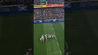 🏉 ICONIC HAKA. New Zealand All Blacks' Maori war dance v Scotland rugby at Murrayfield (8 Nov 2025)
