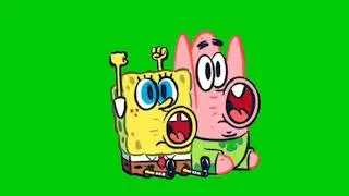 SpongeBob and Patrick Star silly moment