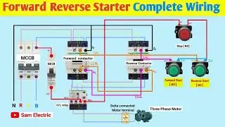 Reverse Forward Starter Control and Power Wiring l Sam Electric