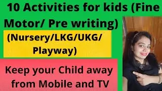 Fine motor /Pre writing Activities | Activities for nursery/ukg/lkg/playway kids | Indoor activities