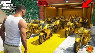 Golden Royal Enfield Bullet In GTA 5 ! (GTA 5 Mods)