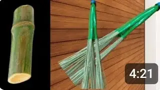 Easy technique Make stick broom || broom making || coconut stick broom ||