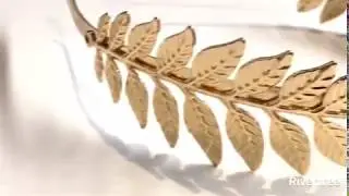 Greek Goddess Headband Costumes/Gold Leaf Branch Hair Band Crown/Bridal Wedding Headpiece